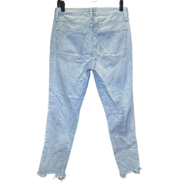 Abercrombie & Fitch Women’s Ames Distressed Low Rise Boyfriend Jeans Size 26/2R - Picture 2 of 6